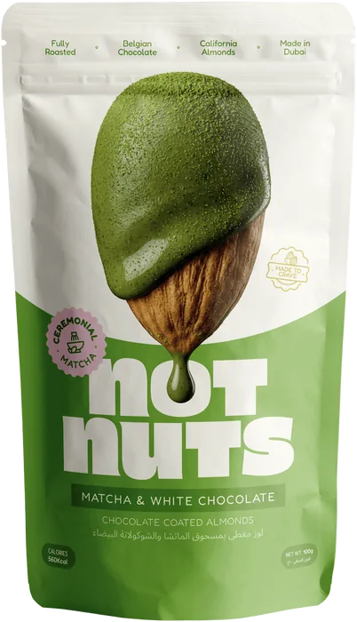 notnuts Matcha & White Chocolate 100g pouch